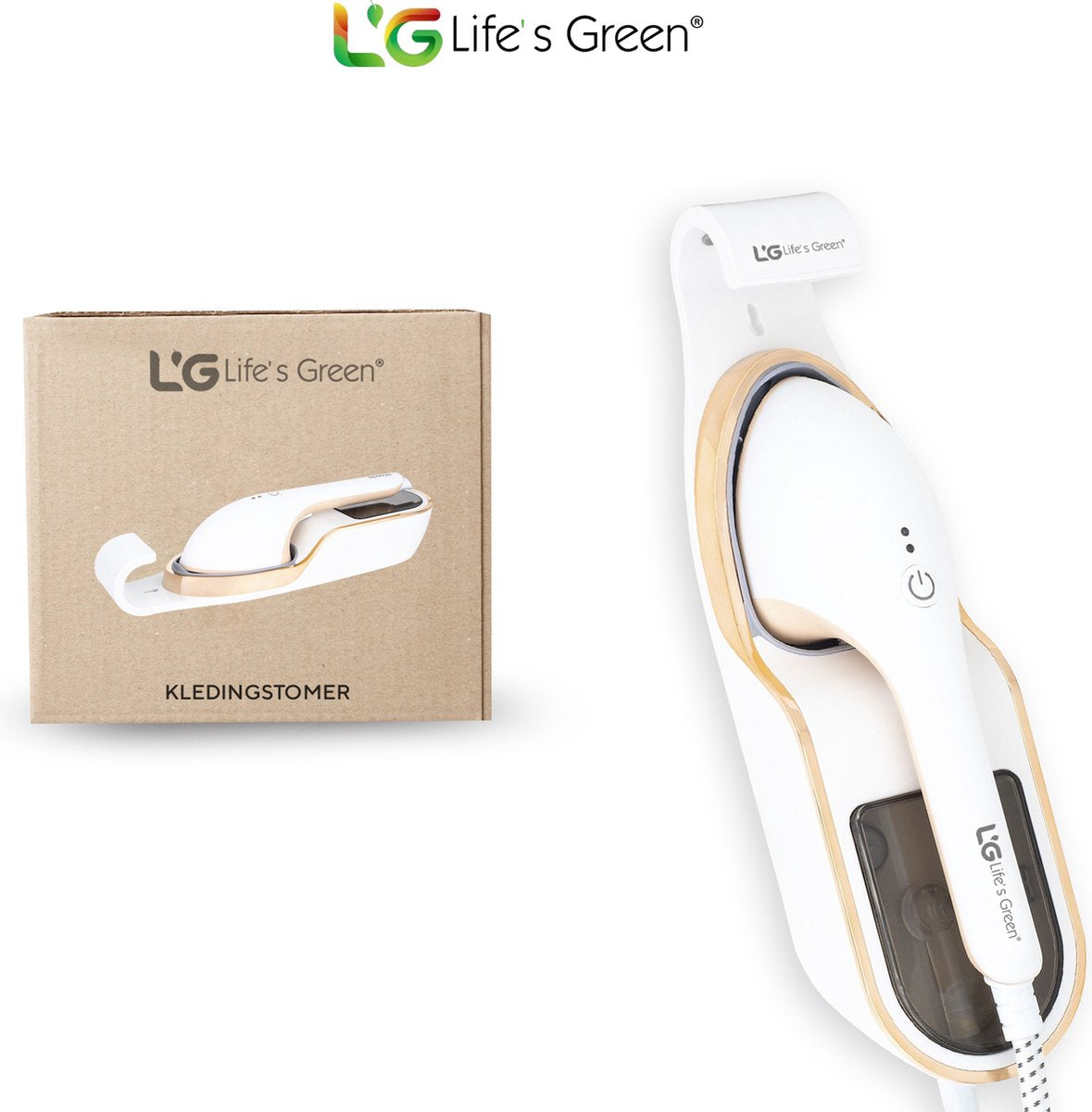 Life's Green® Garment Steamer - Met Handstomer - Stoomstrijkijzer - Stoomapparaat Kleding