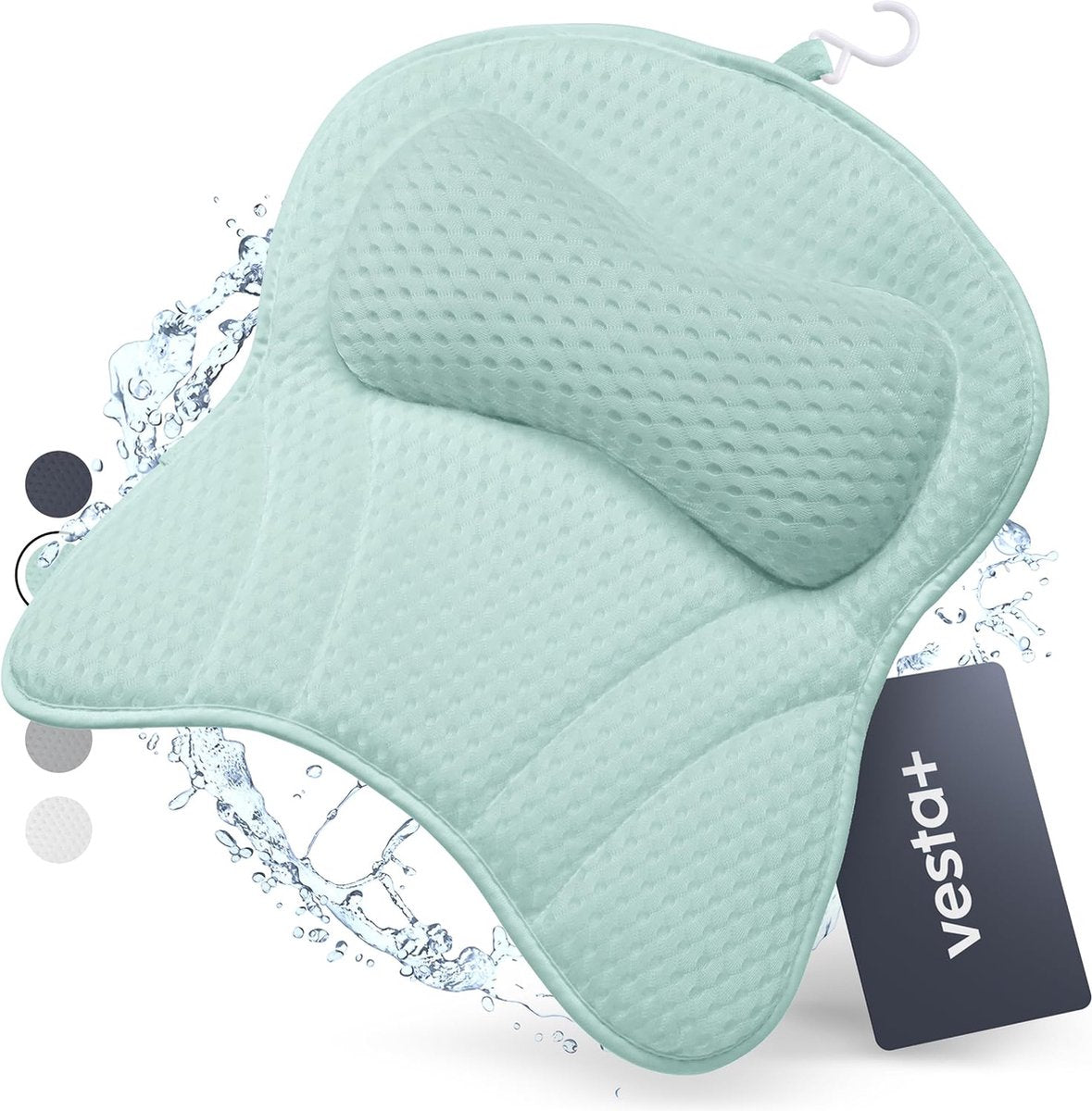 Bathing Cushion Mint L with suction cups, winner of the bath cushion test as a bath cushion neck and neck cushion bathtub, the bath cushion for bathtub, bath cushion and shower cushion bath