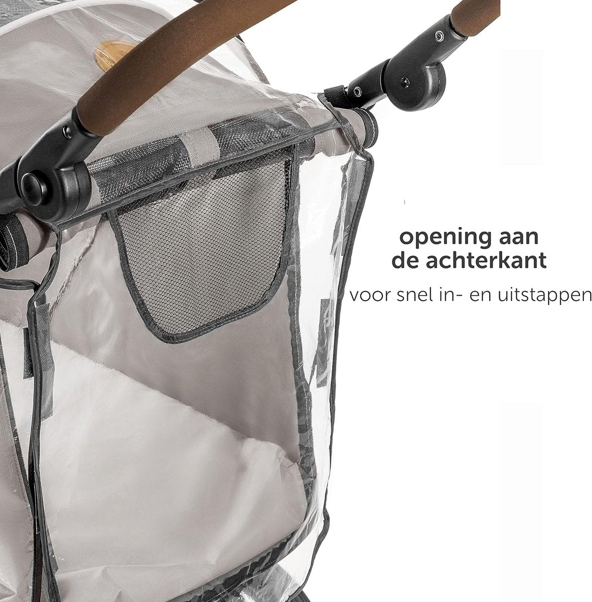 Rain cover for TOGfit Pet Roadster - Dog Buggy Rain Cover with Rear Opening Ventilation Holes and Viewing Window - Ideal for the Dog Pram - Transparent, Waterproof