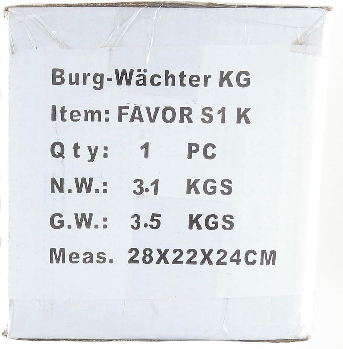 Furniture safe key Favor 52 l 33 kg S1 K black - Fireproof safe