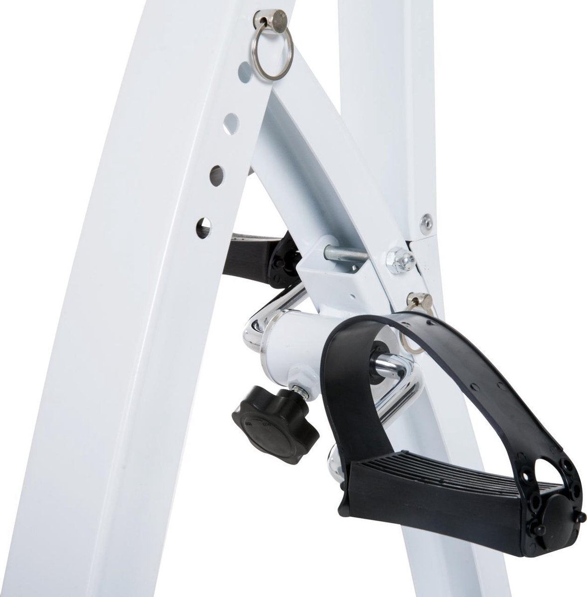 Hometrainer senioren - Fietstrainer - Fitness - Wit - 41 x 50 x 96 cm