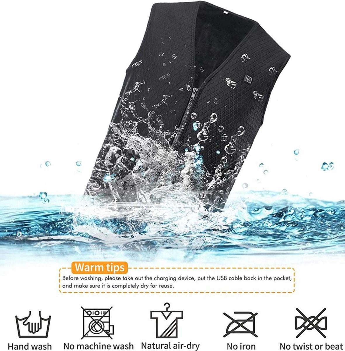 Xerolax Verwarmde Bodywarmer - Heated Vest - Elektrische Bodywarmer - Jas - Oplaadbaar - Unisex - Maat M - 3 Standen