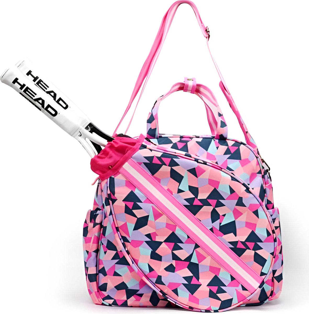 E-Shop4u - Tennistas - Tennis & Badminton Racketsporttas Dames - Eén Schouder - Schoenentas - Trekkoord - 40x13x38cm - Pickleball - Squash - Padel - Tennistas - Lavendel