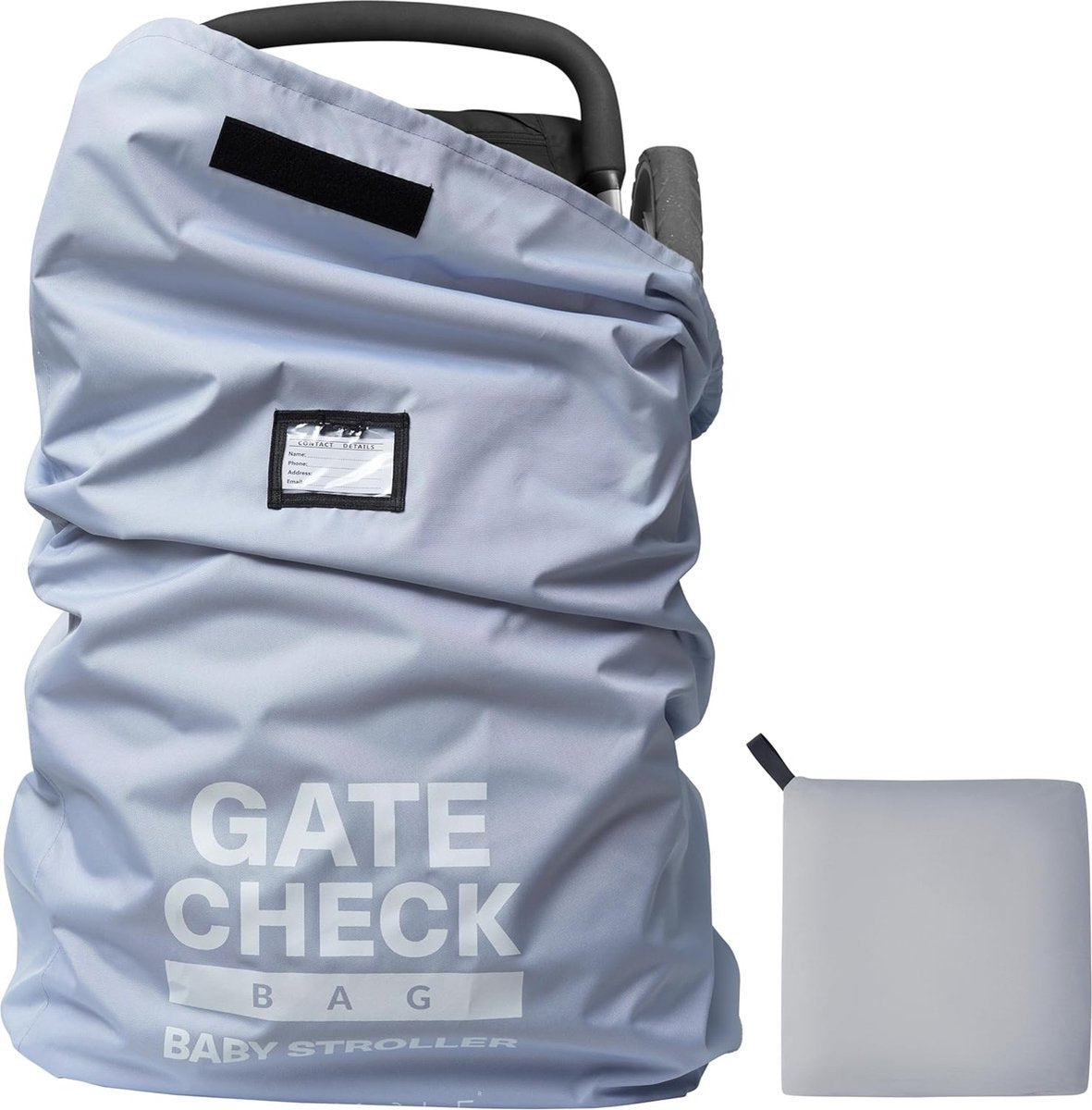 XL Gate Check transport bag for strollers - air travel and storage - sturdy and waterproof - large 116 x 53 x 33 cm