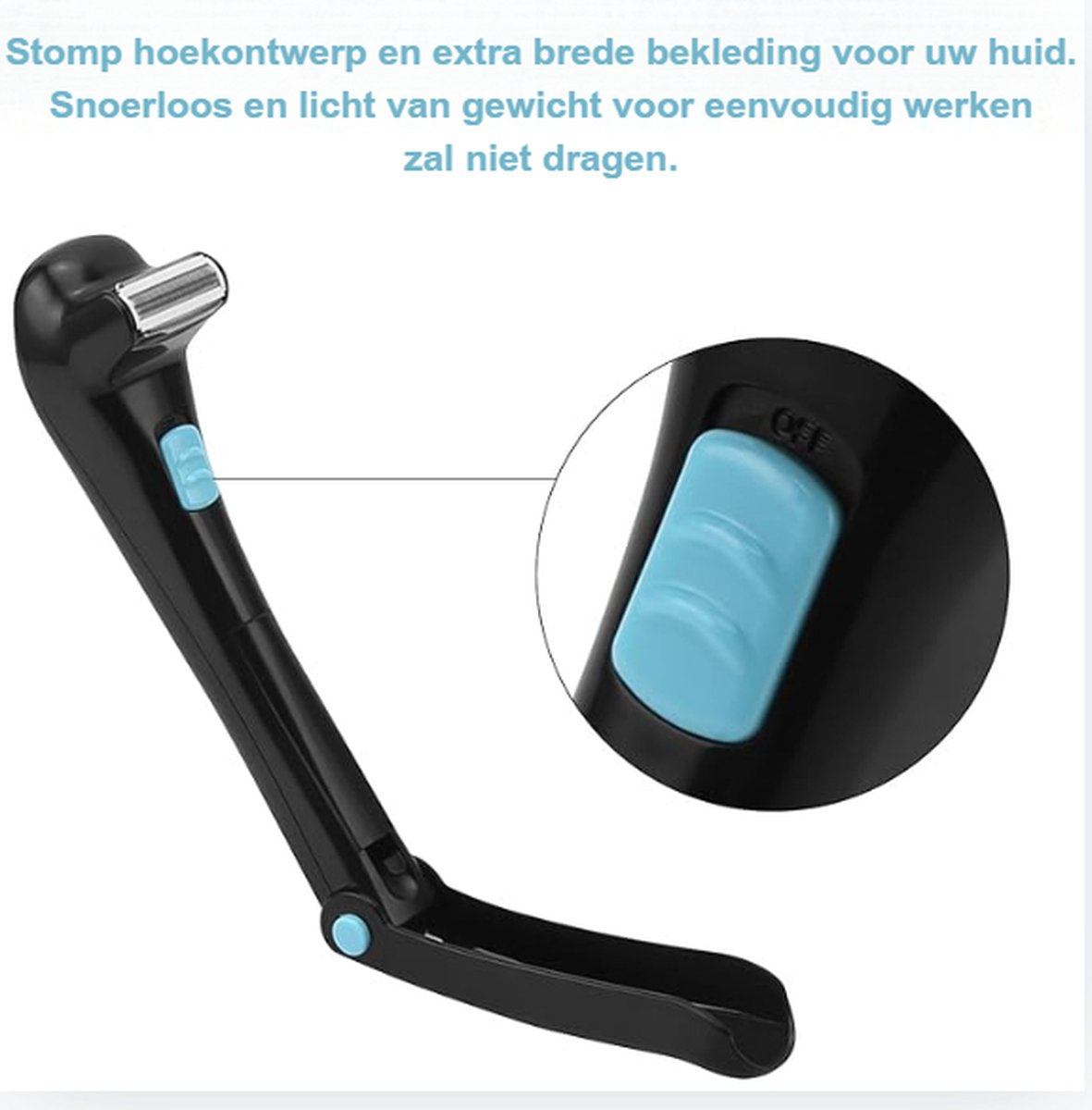 Back Shaver - Rugscheermes - Afneembaar - Rughaarverwijderaar - Rugscheerbeurt - Effectief - Elektrisch - Zwart