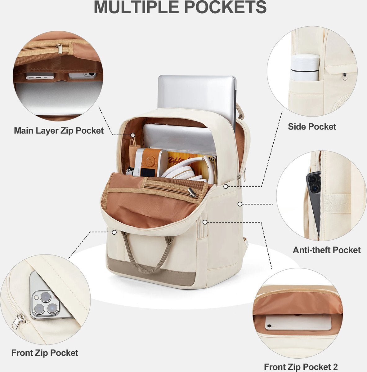 Rugtas - Zwart - waterdicht - Reistas - Backpack