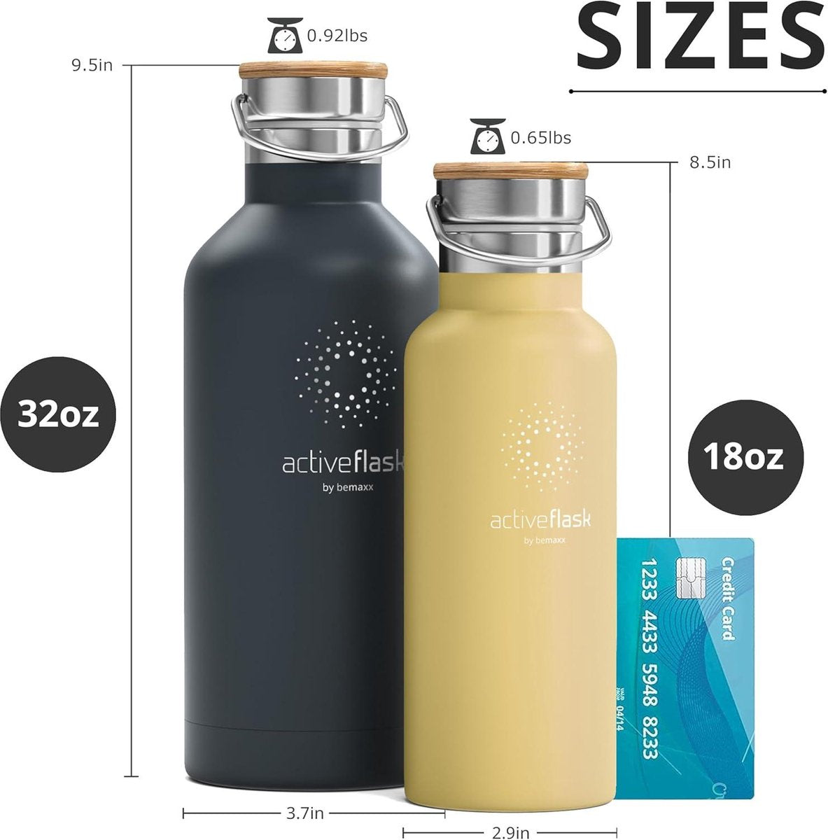 Stainless Steel Thermos Flask ACTIVE FLASK + Straw - BPA-Free - 1 Liter/500 ml - Vacuum Insulated Bottle - Sport Fitness Cycling - Kids Water Bottle - Sports Water Bottle