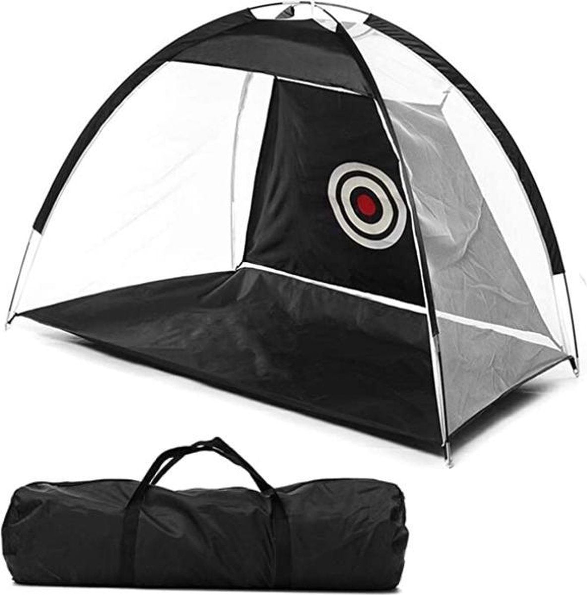 Firsttee Chippingnet - 200 x 140 CM - MET opbergtas - Hoogwaardige KWALITEIT - Net - Oefennet - Chipping - Golfaccessoires - Cadeau - Golftrainingsmateriaal - Golfballen - Golfnetten - Voor in de tuin - Trainingsmaterialen - Mat - Golfnet - Golfmat