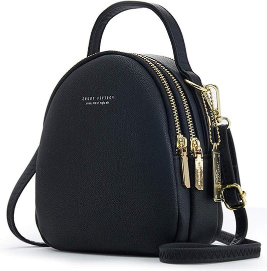 Mini Backpack Women's Fashion Handbag Girl Waterproof Shoulder Bags with Earphone Hole Leather Daypack Travel Dating Small Backpack