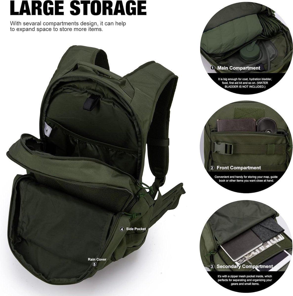 35L Backpack Men Tactical Hiking Backpacks Outdoor Survival Gear Trekking Backpacks Travel Backpack