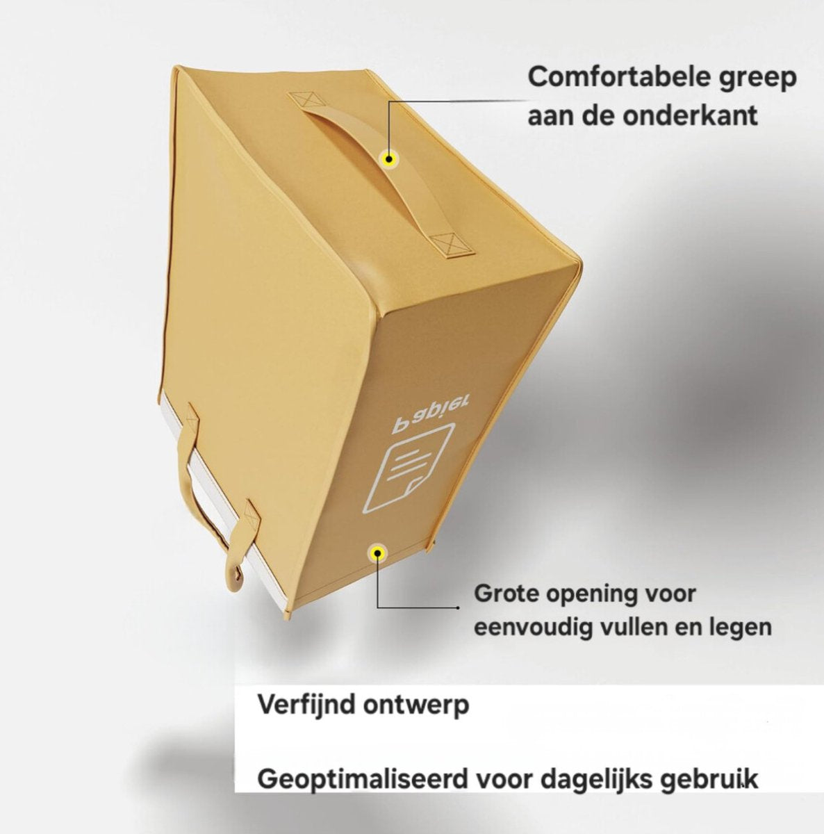 YOLO SHOP® afvalscheider - Afvalbak met 3 compartimenten voor het scheiden van glasafval - oud papier - plastic leeggoed - Grote verzamelcontainers voor afvalopslag in de keuken