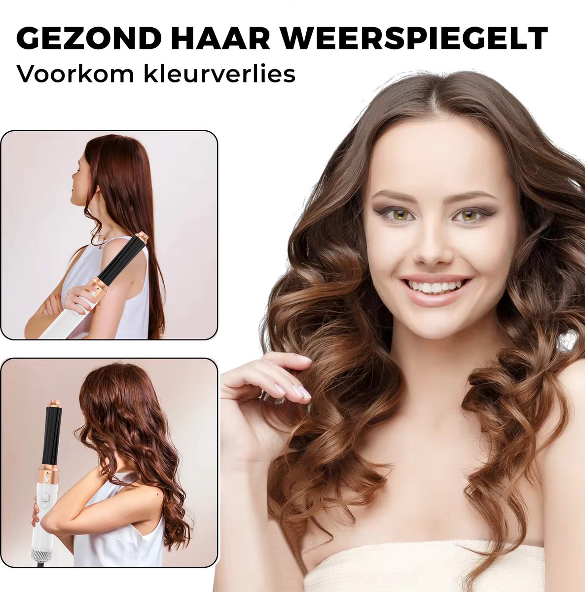 Airstyler krultang 5-in-1 Multistyler - GOUD - Föhn - Haarstyler - Föhnborstel - Haardroger - Krulborstel - Stijlborstel