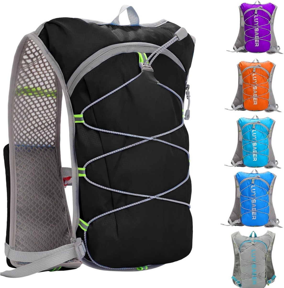 Hydratatievest - Hydratatievest Hardlopen - Waterzakvest - Waterrugzak - Hydratatiepack - Voor Hardlopen, Marathons, Wandelen, Fietsen
