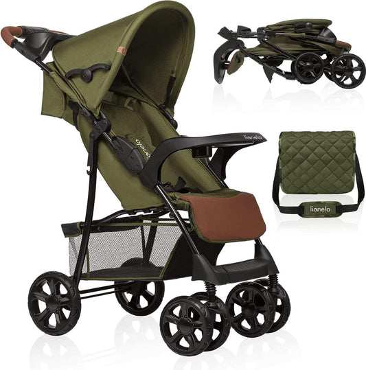 Lichtgewicht buggy tot 15 kg, kinderwagen van ca. 6 maanden tot ca. 3 jaar, wandelwagen met 5-punts veiligheidsgordels, rugleuningverstelling tot ligpositie, snel opvouwsysteem