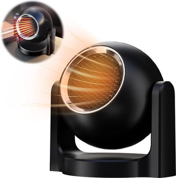 12 V 150 W 2-in-1 draagbare autoverwarming ventilator - sigarettenaansteker stekker - 360 graden draaibare voorruit-ontdooier Autokachel 12 volt verwarming