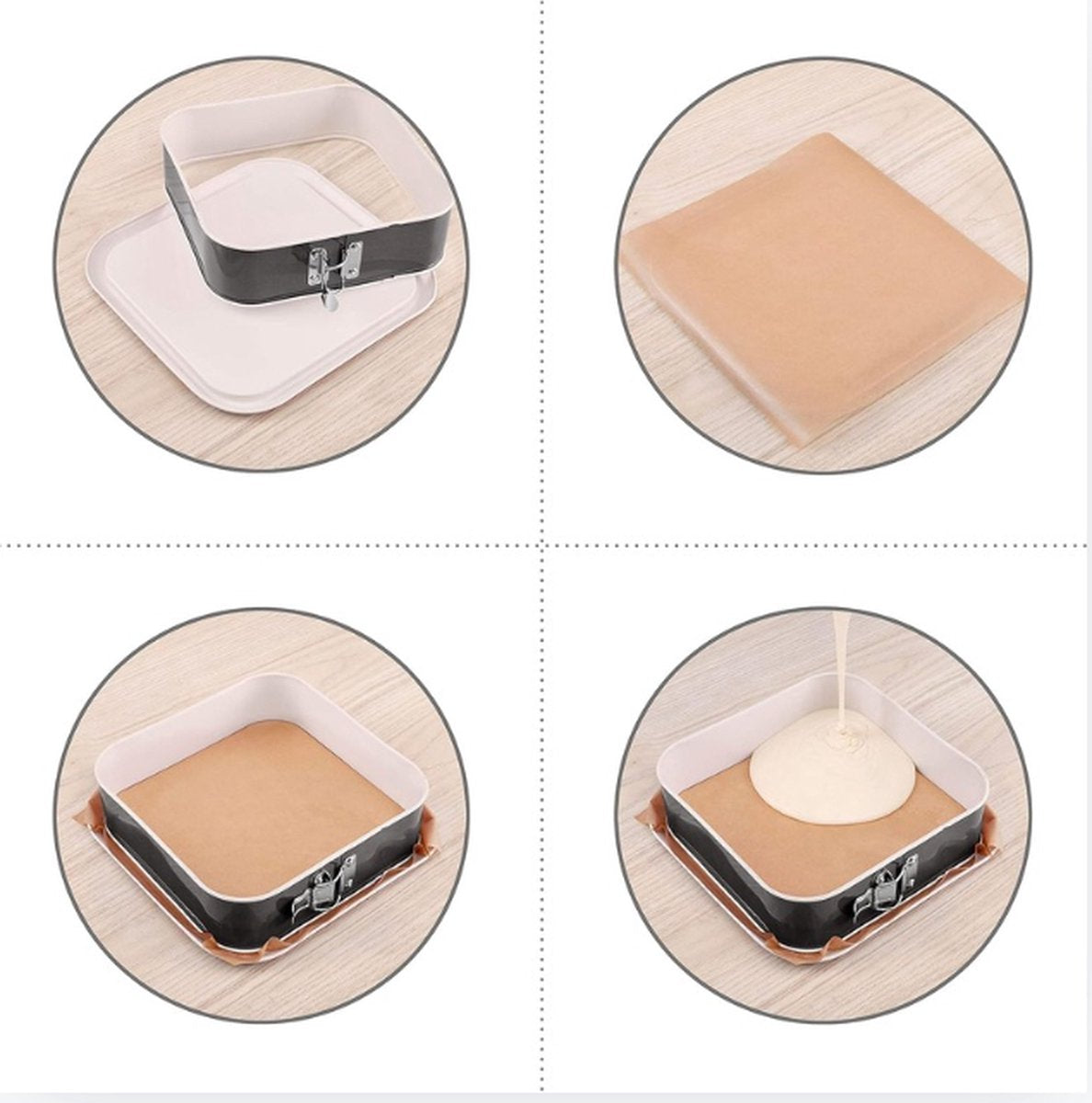 Springform - Cake pan - Baking pan - Non-stick coating - Pie dish - Compact - Dishwasher safe