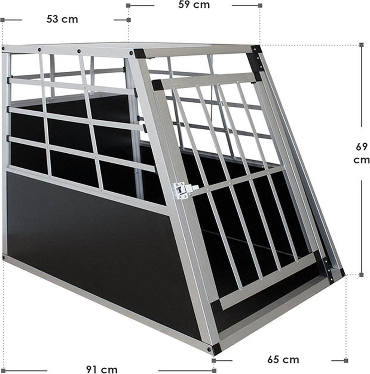 Aluminium hondenbench - L