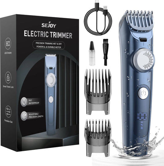 Tondeuse - Waterdicht - Professionele Snoerloze Tondeuse - Elektrische Haartrimmer - Kapperstrimmer - Mannen - Blauw