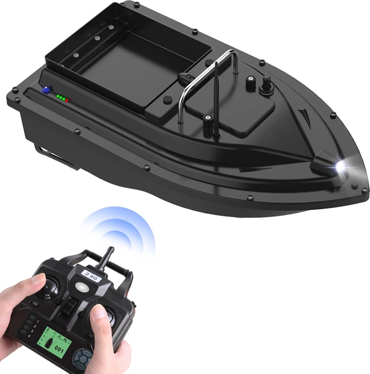 Bait boat - 2.0 KG Payload - Hook release - 500M range - Cruise Control - Bait boat Carp fishing - 6 Hours Usage time - Top Class Bait boat!