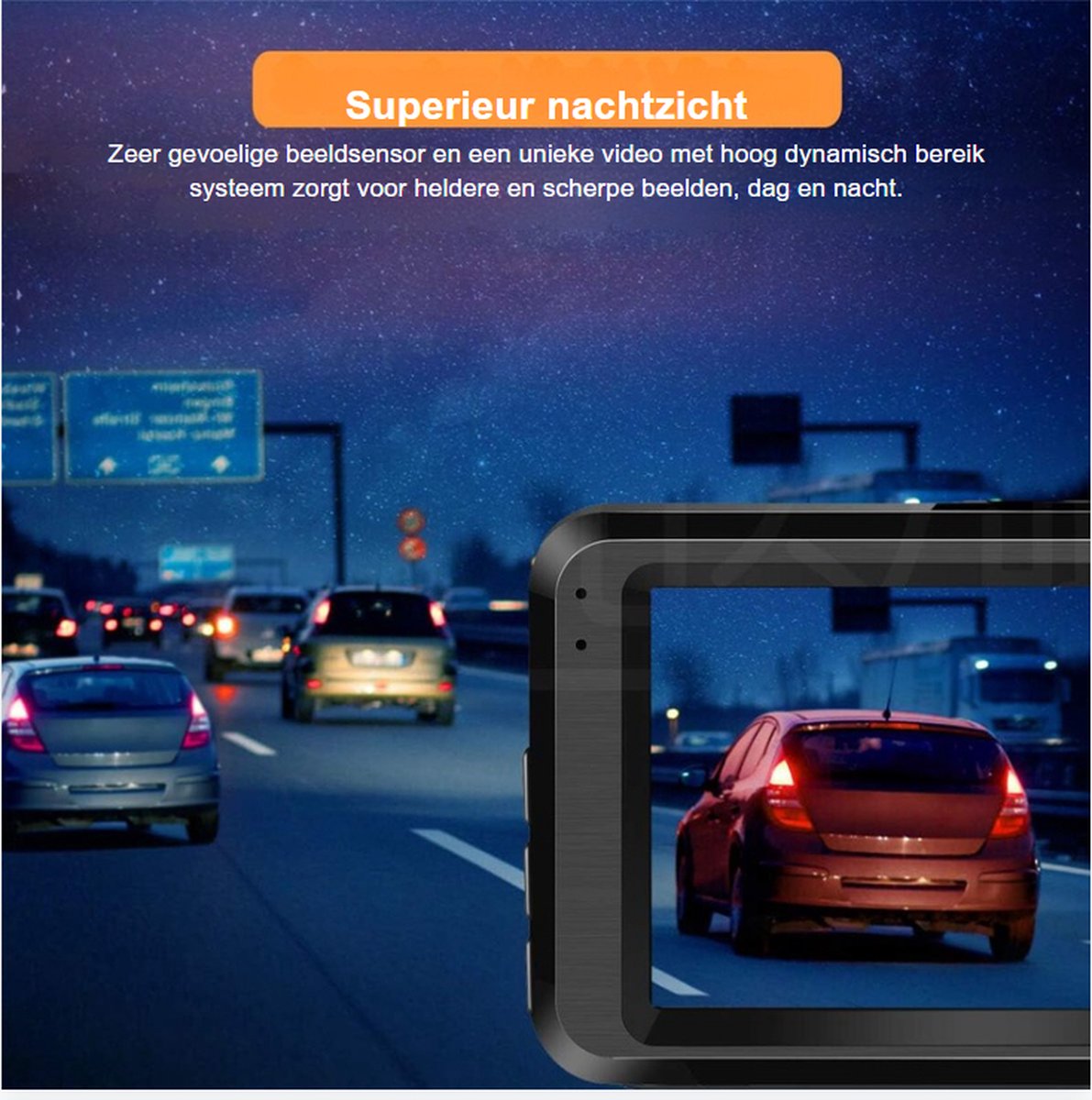 Dashcam - Beveiliging - Universele Pasvorm - Met Terugkijkfunctie - Beeldscherm - Autocamera