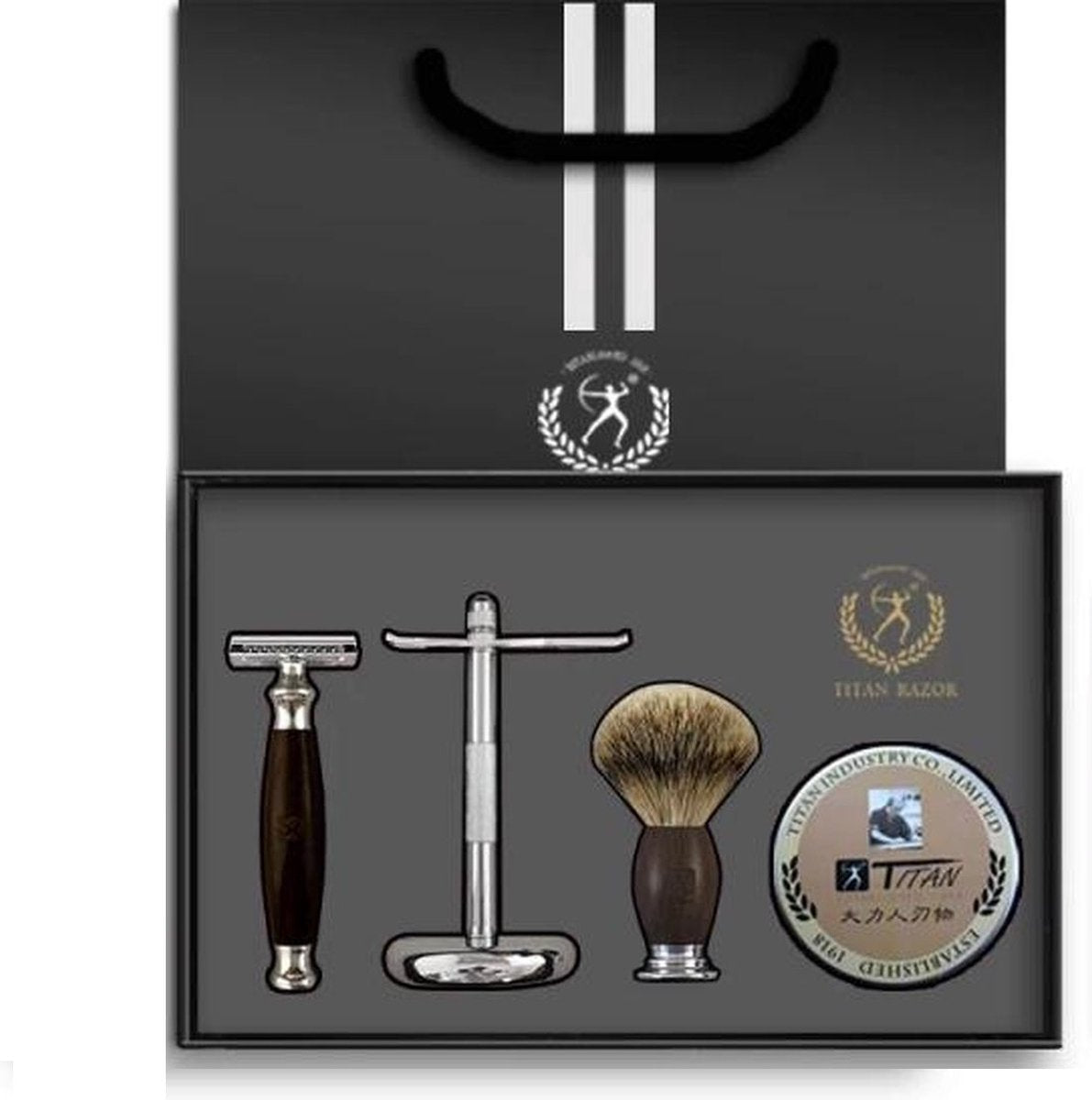 Klassieke Scheerset + Missan Kam Set - Safety Razor - Klassiek scheermes - Cadeau voor hem