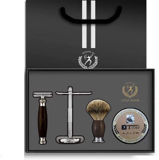 Klassieke Scheerset + Missan Kam Set - Safety Razor - Klassiek scheermes - Cadeau voor hem