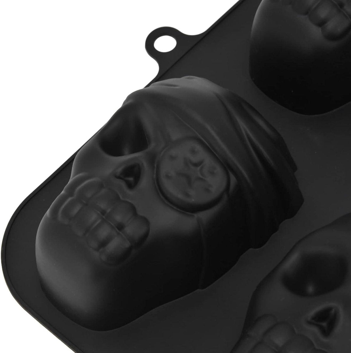 Haunted Skull Siliconen Antiaanbak Chocoladevorm - Bakvormen voor Gummis, Chocolade voor Halloween en Verjaardagsfeestjes