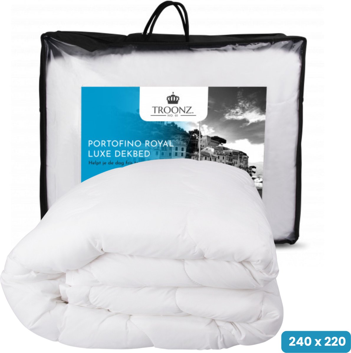Hotel Dekbed Portofino Royal 4 Seizoenen Dekbed 240 x 220 – Zomer- & Winterdekbed - Tweepersoons Dekbed - Hotel Dekbed voor Tweepersoons