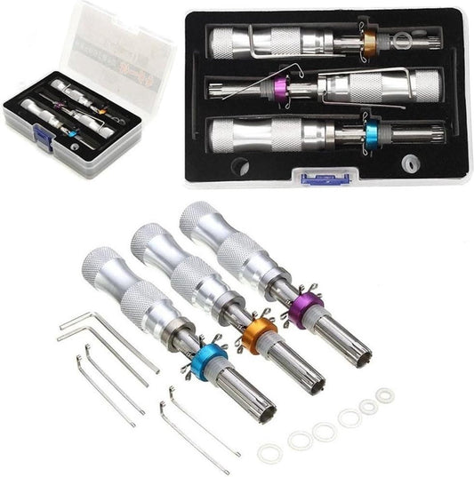 Lockpick set Buisvormige Slotopener Set 7 Pinnen Verstelbaar Buisvormig Slotopener Gereedschap 7.00MM 7.5MM 7.8MM Lockpick set