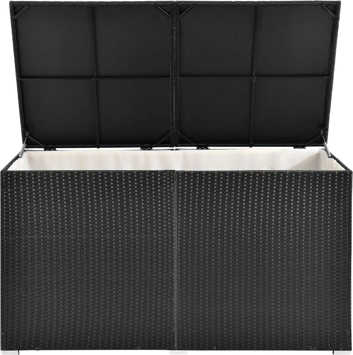 Polyrotan opbergbox Ikaria 950 ltr Zwart