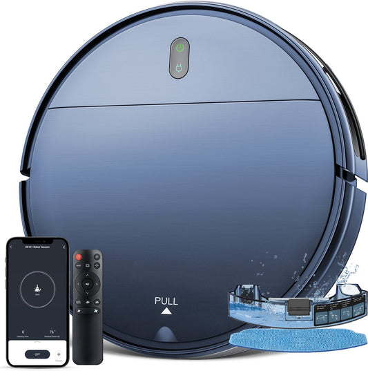 Robotstofzuiger met Dweilfunctie - Met Laadstation - Dweilrobot - Robotstofzuiger - Alexa - Perfect voor huisdieren - Met afstandsbediening en app