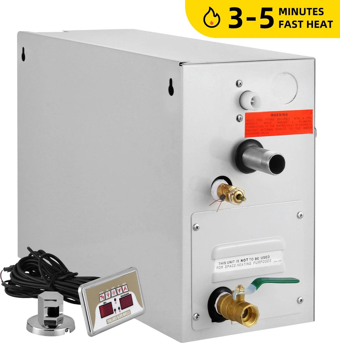 Steam generator - Steam generators - Digital controller - Home steam shower - Sauna - Spa - Steam bath - 6 KW - 220V/240V