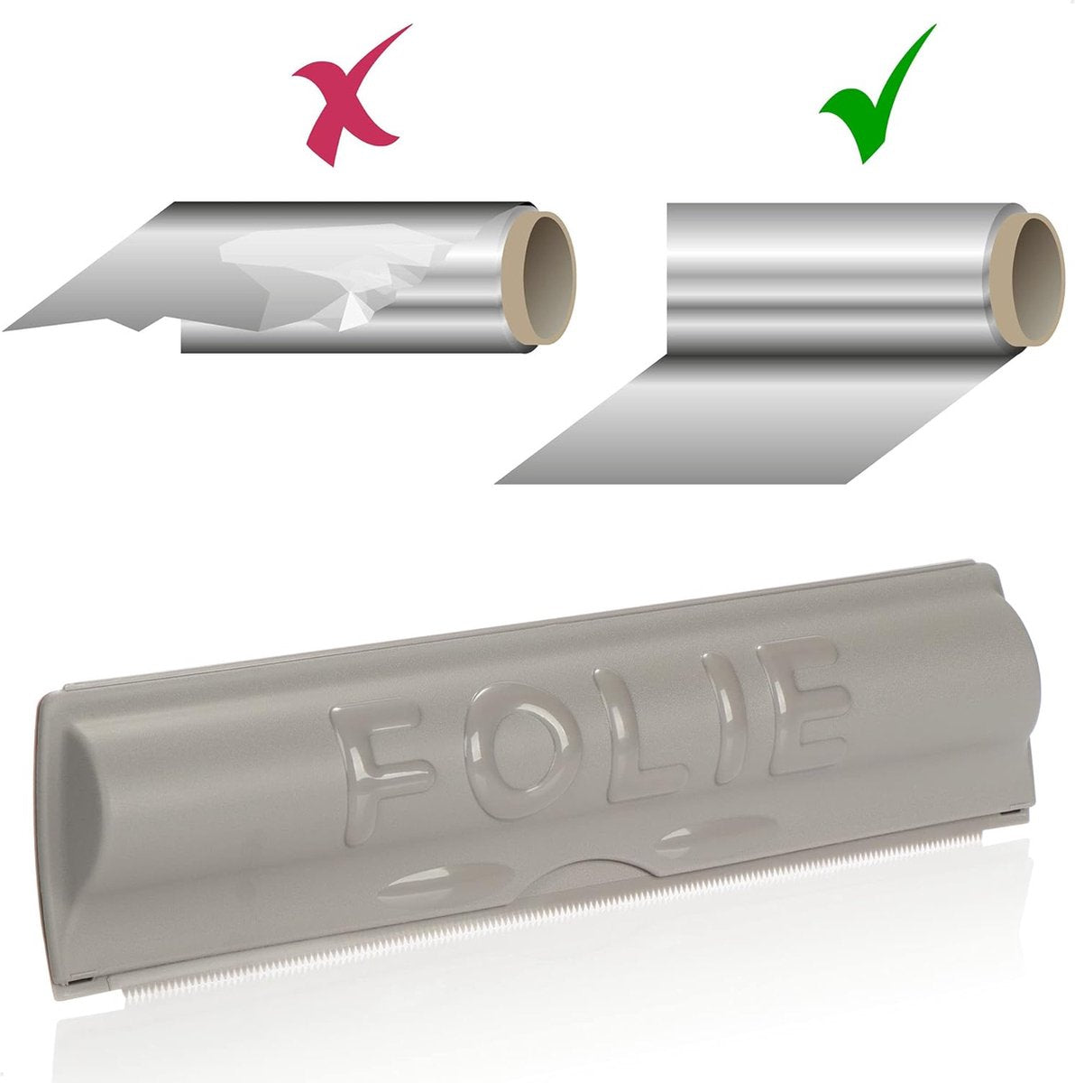 3x foliesnijder - aluminiumfoliedispenser - vershoudfoliedispenser - praktische houder voor bakpapier, aluminiumfolie of vershoudfolie (3 stuks - kleurrijk)