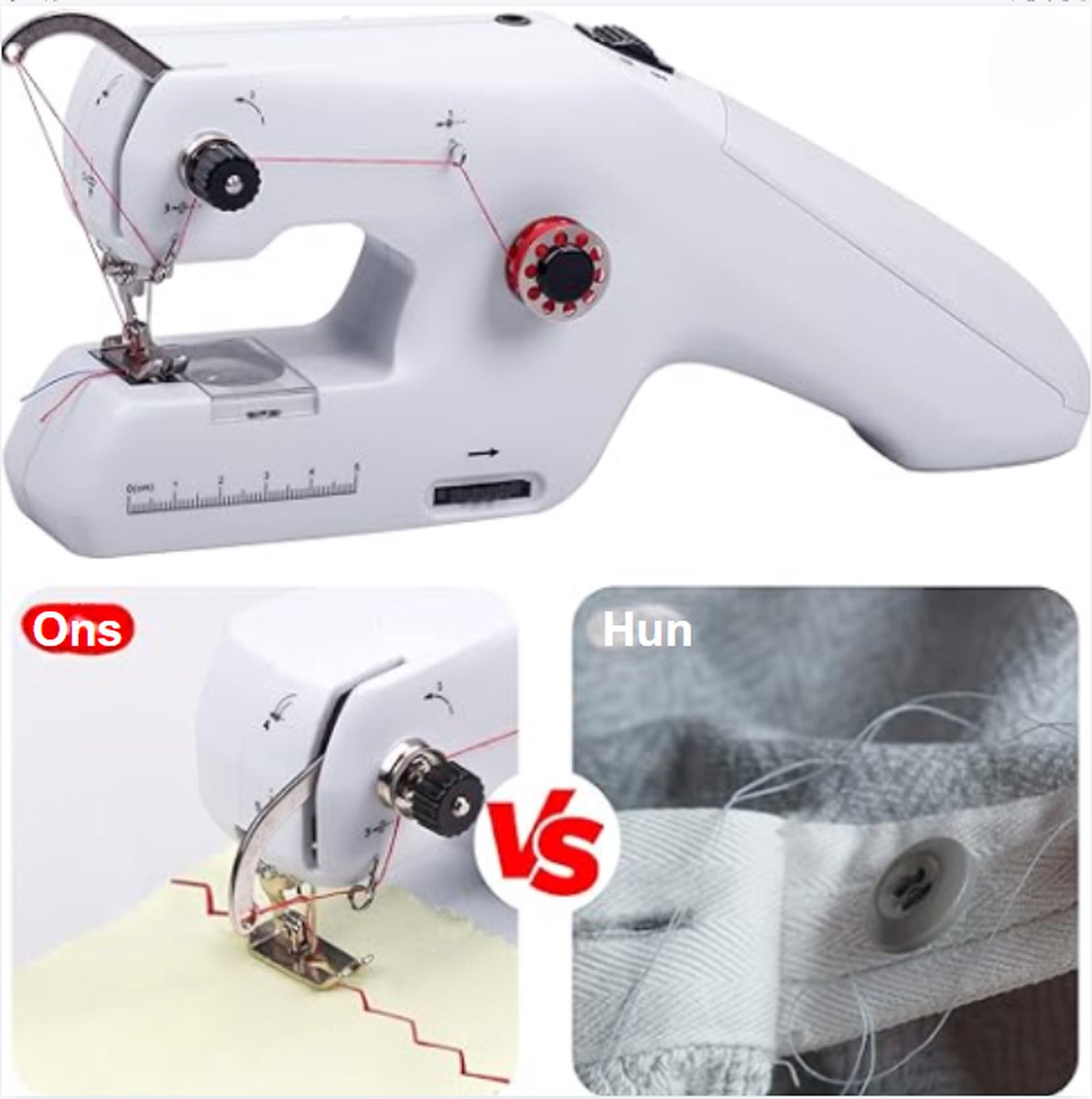 Handheld Sewing Machine - Clothes Repair - Cordless - Mini Sewing Machine - Handheld - Compact & Portable