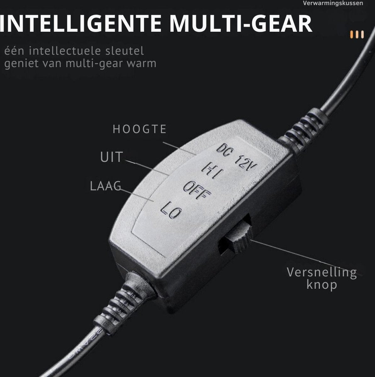 Autostoel Verwarming - Warmtekussen Stoelverwarmer met 3 Verwarmingsmodi - Stoelverwarming Auto Heater - Zwart/12V/1 Stuk