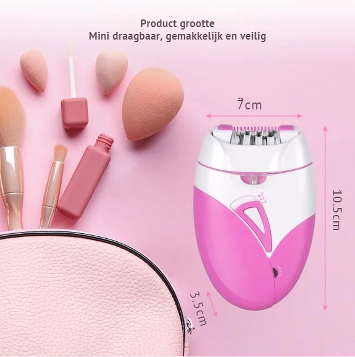 Gezichtsepilator - Draadloos - Elektrisch - Gezichtsscheerapparaat Dames - Met Led-Licht - Gladde Mini-Epilator - Voor Arm/been - Zacht Gezichtshaarverwijderingsapparaat