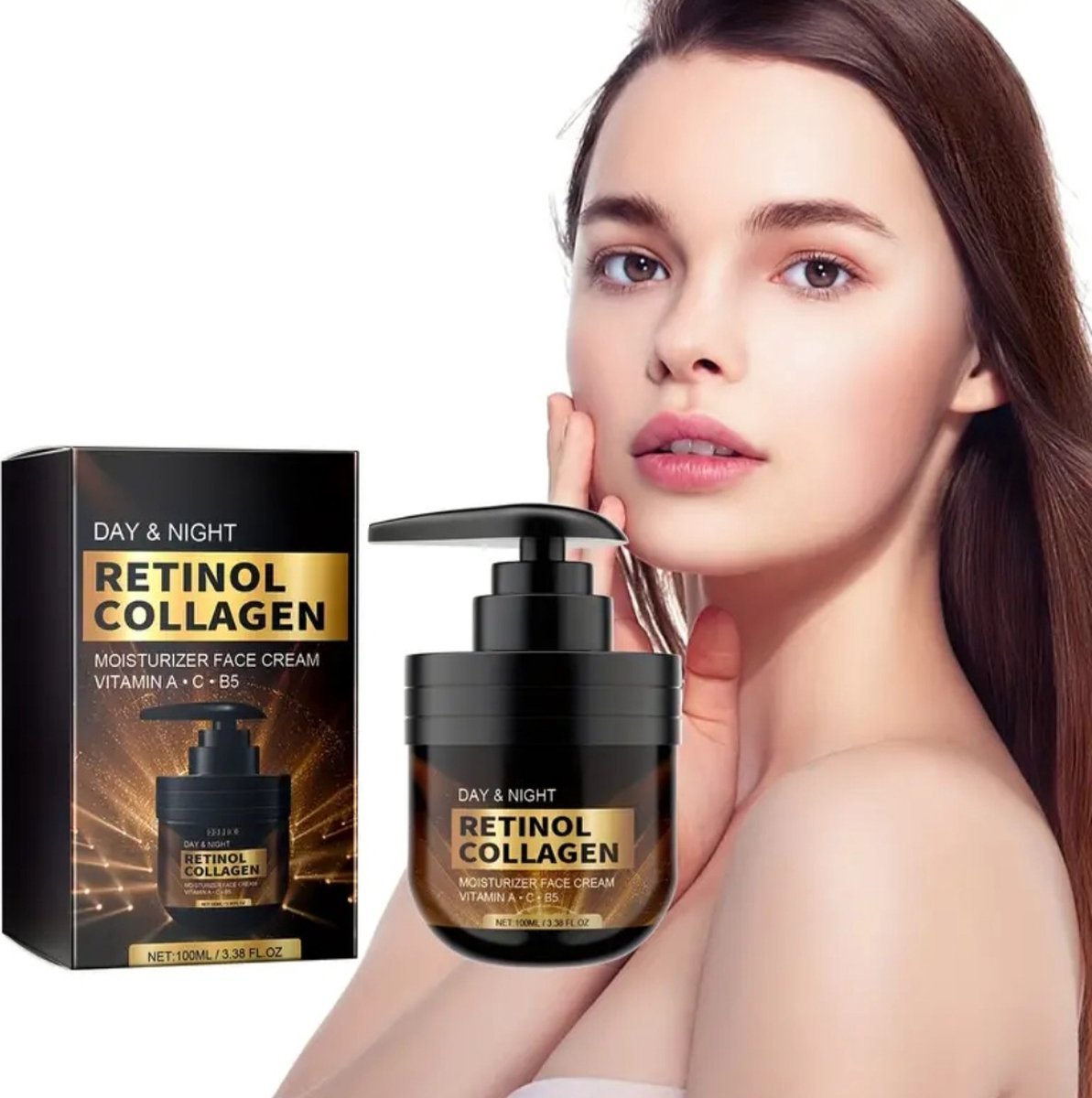 Zeer effectieve collageen en retinol gezichtsverzorging anti-age verstevigt uw huid 100ml