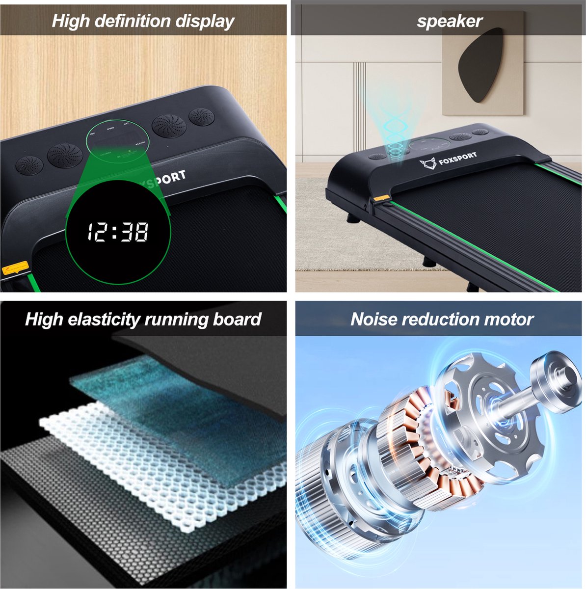 Loopband - Dunne en lichte loopband voor thuis - Met afstandsbediening - Geen montage vereist - 1-6 km/u - LCD-scherm - Meerdere snelheidsstanden - Treadmill - Wandelband - Walking Pad