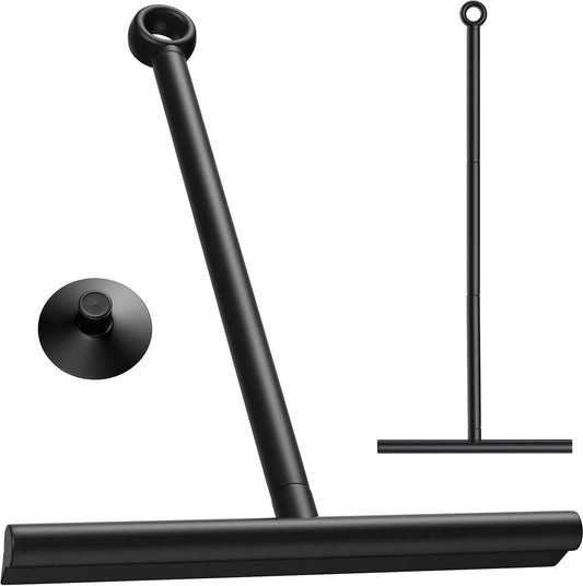 Verstelbare douchewisser - Douchetrekker met lange steel - 30-89 cm - Waterschuiver voor douchevloer met zuignap - Vloertrekker voor water, haren, glaswisser, douchewisser