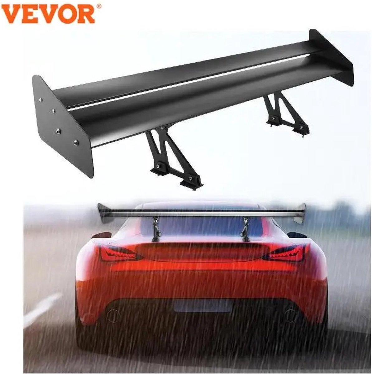Spoiler - Achterspoiler - Universele Spoiler - Vleugel - Voor Elke Auto - Aluminium