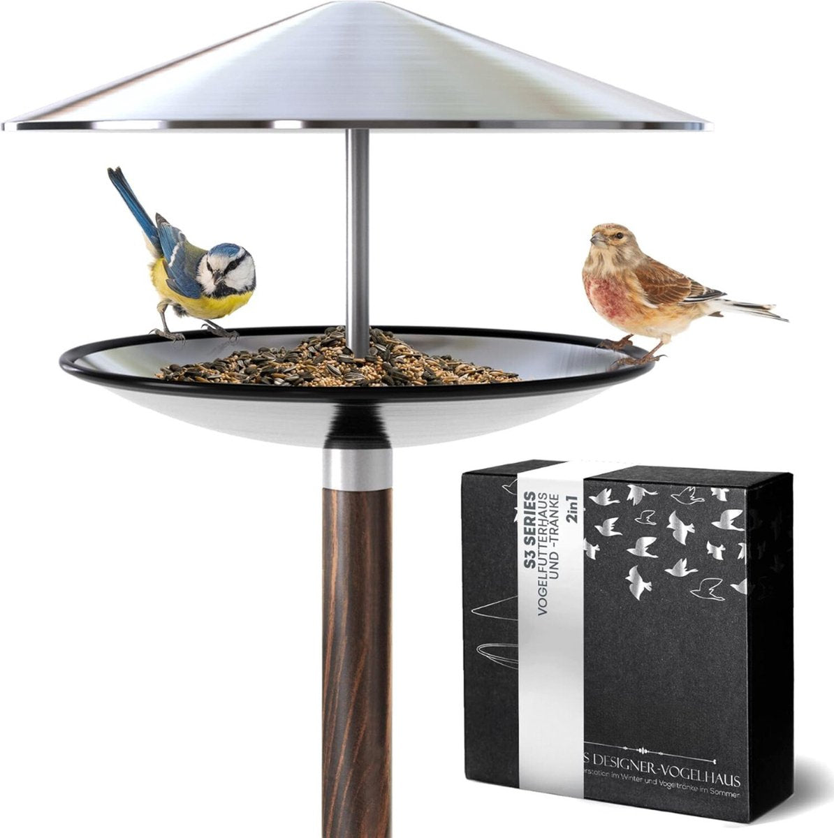 Vogelhuisje op Paal - Voederhuisje op Paal - Vogelhuisje op Voet - Staand Vogelhuisje - Perfect voor de Lente