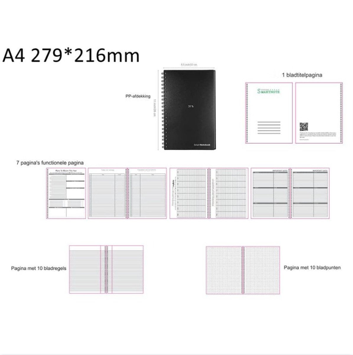 Electronic notepad - Digital - Drawing tablet - Writing pad - Display