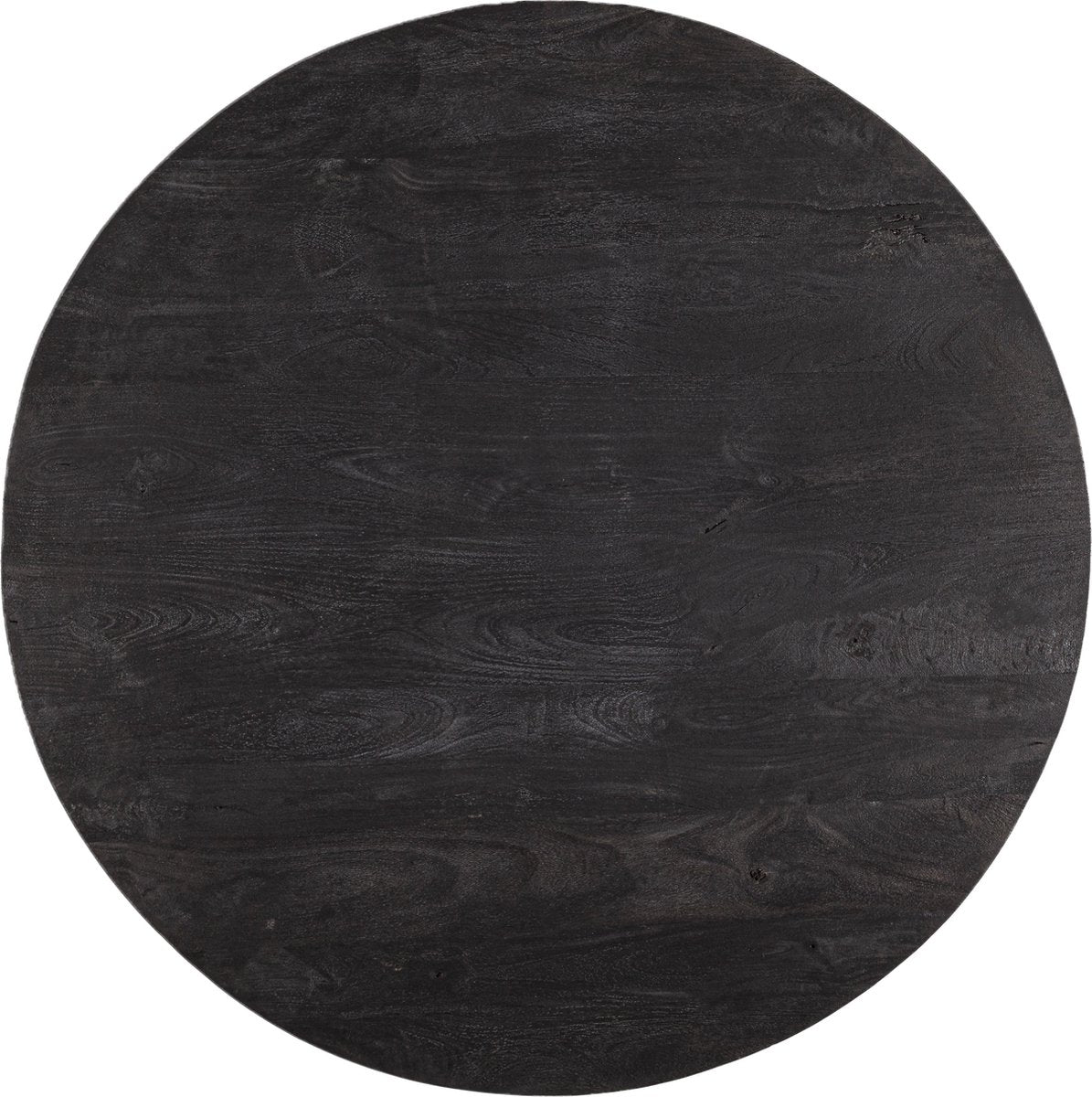 Zita Home ronde eettafel 120cm - zwart - met een dik blad matrixpoot - 4cm dik blad