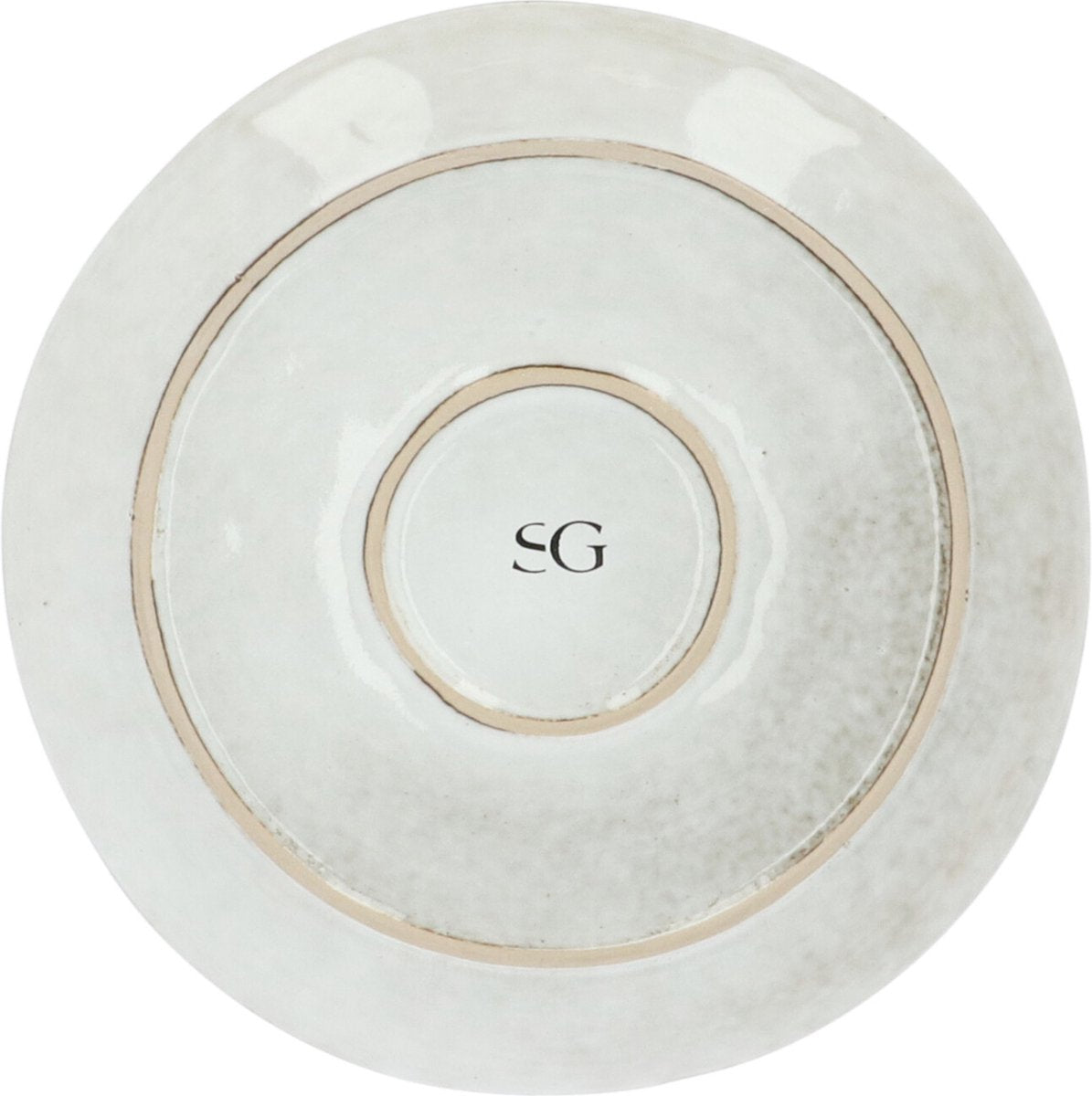 Earthenware Dinner Set 6 Person Flower Beige 12-Piece - Beige