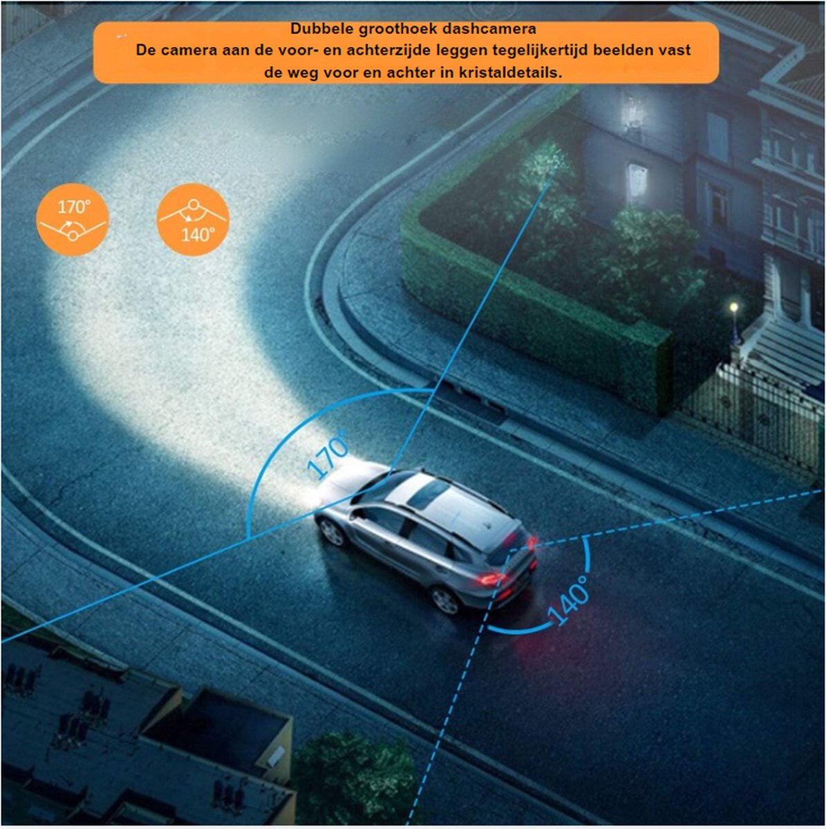 Dashcam - Beveiliging - Universele Pasvorm - Met Terugkijkfunctie - Beeldscherm - Autocamera