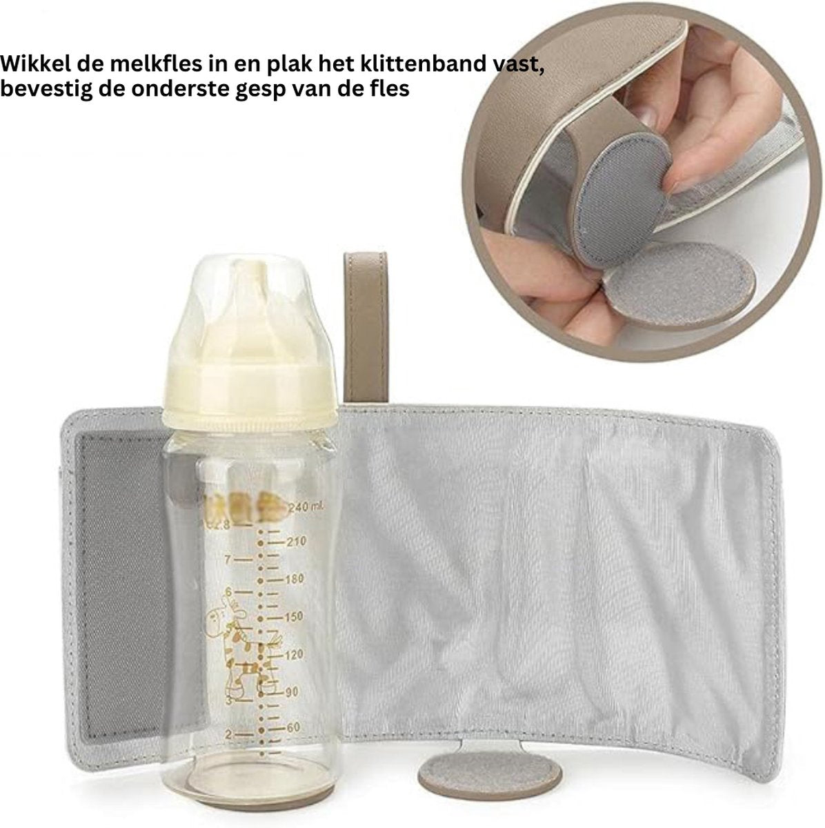 Portable Bottle Warmer - Bottle Warmer On-the-Go USB Rechargeable – Bottle Warmer With 3 Heating Levels – Suitable For Baby Bottles And Glass Cups