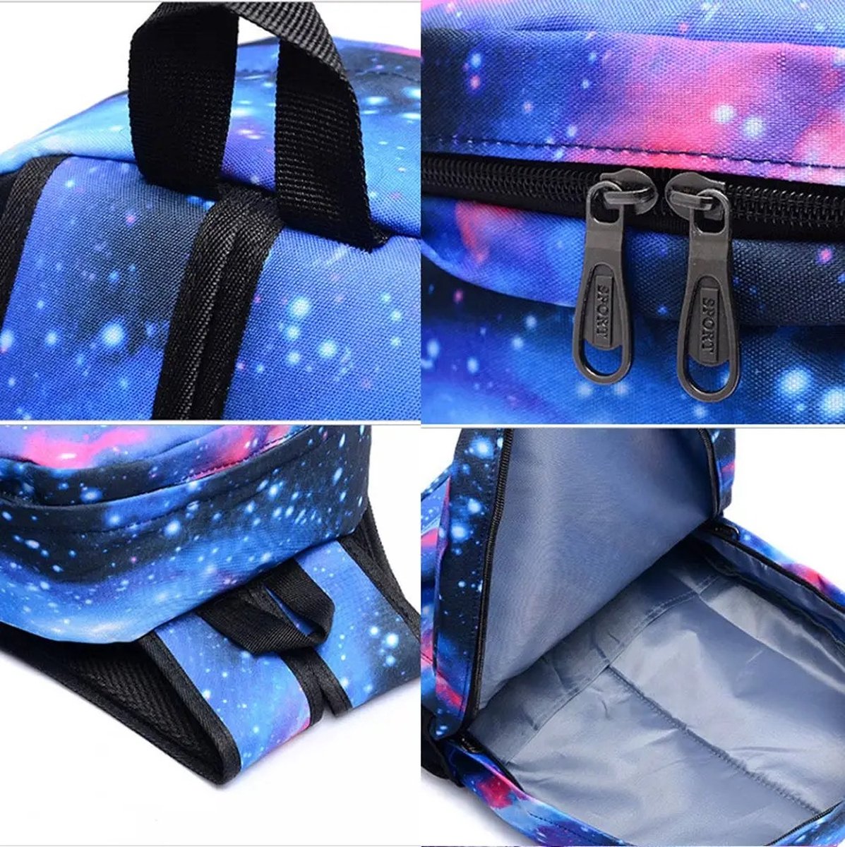 Verkoop Nederland® - Fashion - Kinderrugzak - Fortnite - Meisjes - Jongens - Kinderschooltas - Zwart/Blauw - Tiener - 20-35 Liter - Met Gratis Schoudertas + Pennenzak)