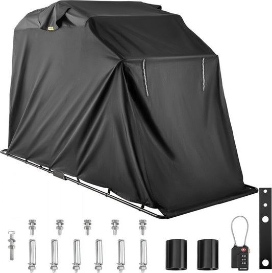 Heavy Duty Motorstalling Tent Hoes Opslag Garage met TSA-Cijferslot en Draagtas