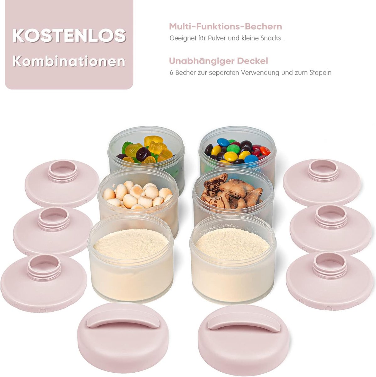 Melkpoeder doseerdoosjes - Melkpoedertoren - Melkpoeder - Bewaardoos - Container - Must have!