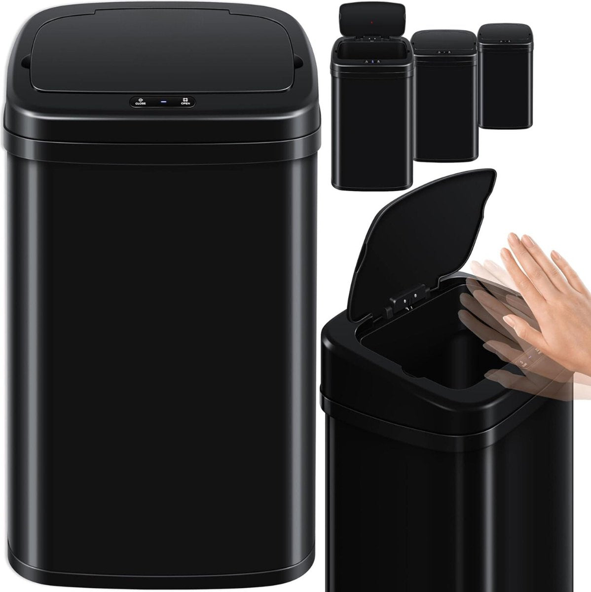 Sensor Bin - Automatic Rubbish Bin - Sensor Waste Bin - for Kitchen, Office, Home - Infrared - Premium
